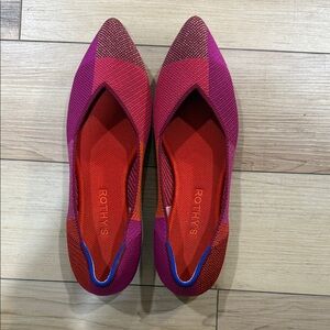 Rothy's Red and Pink Flats
